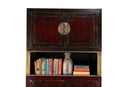 A Pair of Beijing Wedding Cabinets with Custom Steel Display Shelf