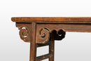 A Chinese Courtyard Bench  with Cloud Motif