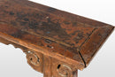 A Chinese Courtyard Bench  with Cloud Motif