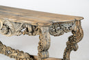 An Indian Console Table From Hand-Carved Teak