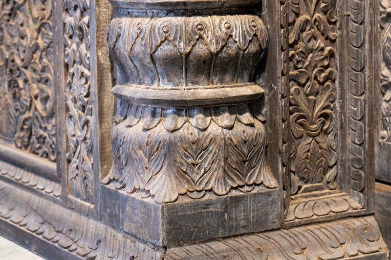 A Monumental Indian Entrance Façade with Two Doors