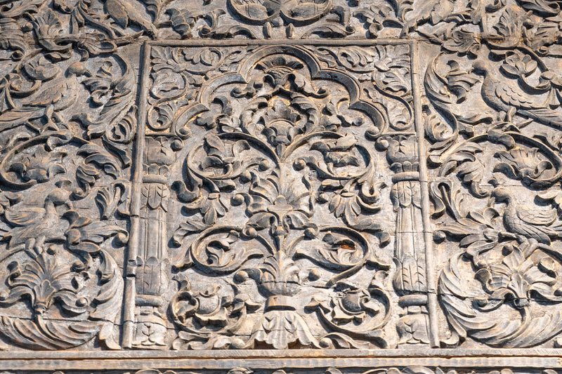 A Monumental Indian Entrance Façade with Two Doors