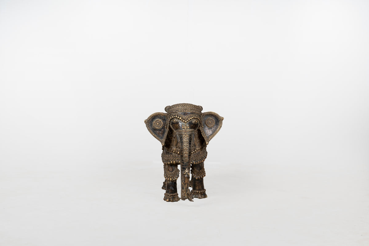 A Brass Figure of an Elephant