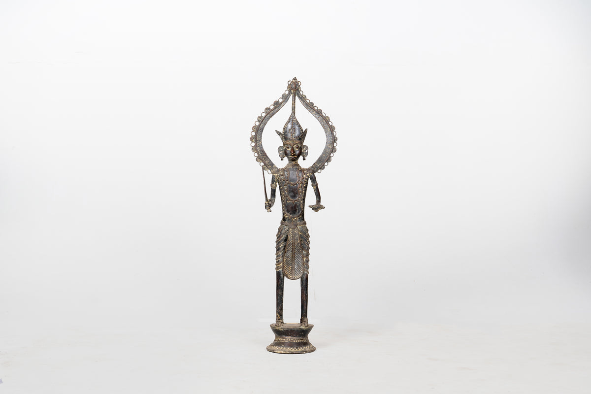 A Brass Figure of a Warrior