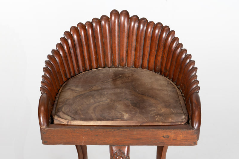 A Pair of Indian Art Deco Shell Chairs