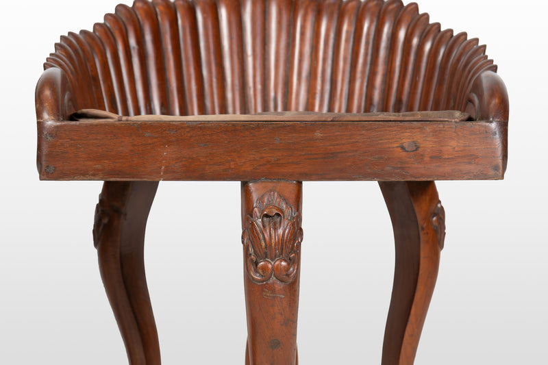 A Pair of Indian Art Deco Shell Chairs
