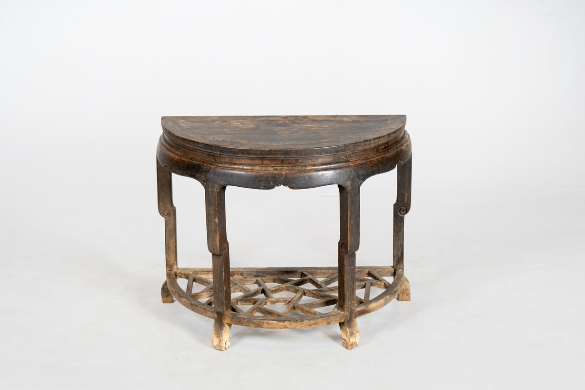 A Demi-Lune Chinese Table