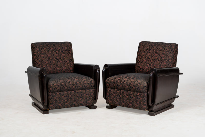A Pair of Indian Art Deco Chairs