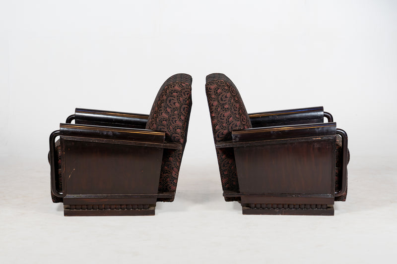A Pair of Indian Art Deco Chairs