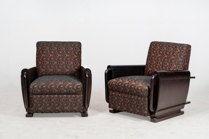 A Pair of Indian Art Deco Chairs