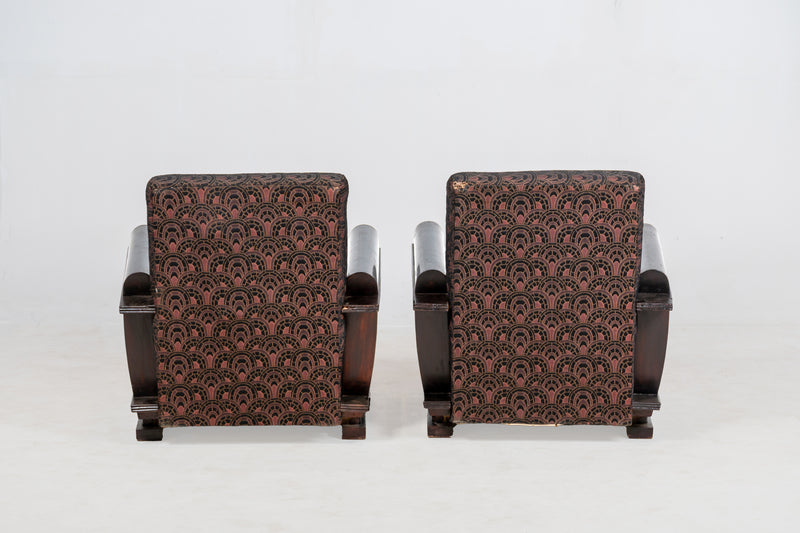 A Pair of Indian Art Deco Chairs