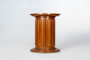 A Teak Drum Shape Pedestal