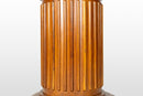A Teak Drum Shape Pedestal