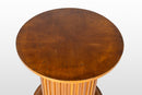 A Teak Drum Shape Pedestal