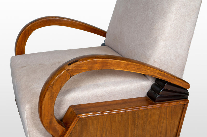 A Pair of Indian Art Deco Lounge Chairs