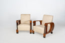 A Pair of Indian Art Deco Club Chairs
