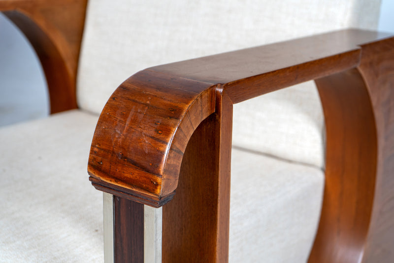 A Pair of Indian Art Deco Club Chairs
