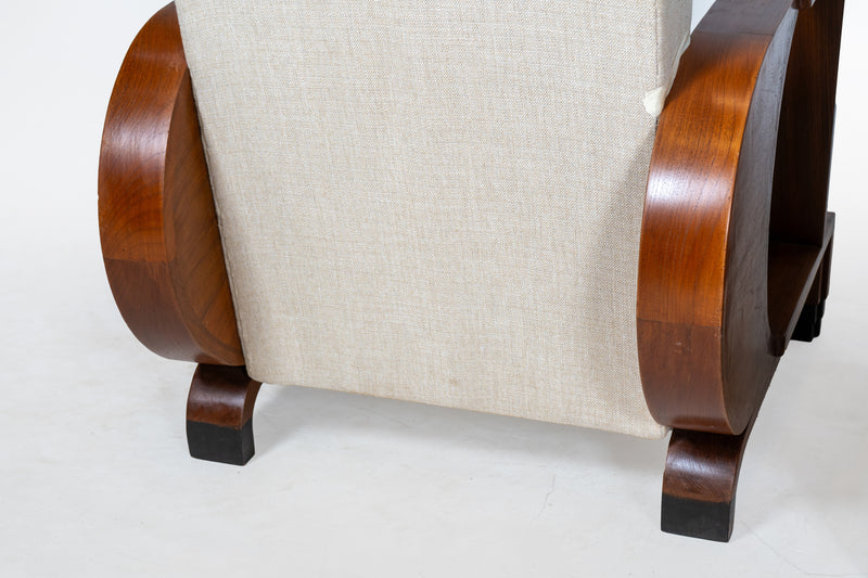 A Pair of Indian Art Deco Club Chairs
