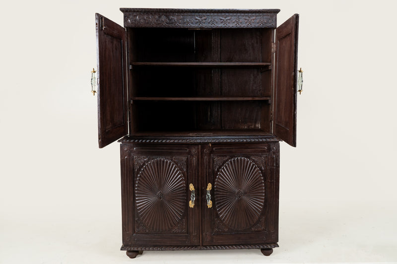 An Indian Art Deco Sunburst Cabinet