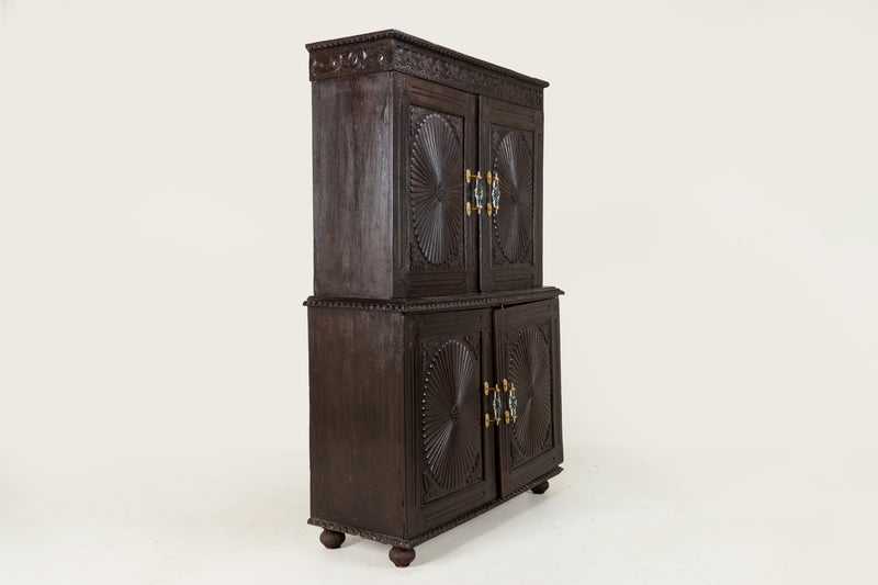 An Indian Art Deco Sunburst Cabinet