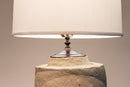 A Papermache Cylindrical Vase Lamp