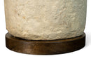 A Papermache Cylindrical Vase Lamp