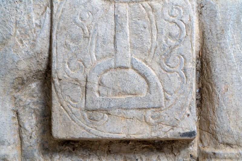 A Pair of Chinese Limestone Horses