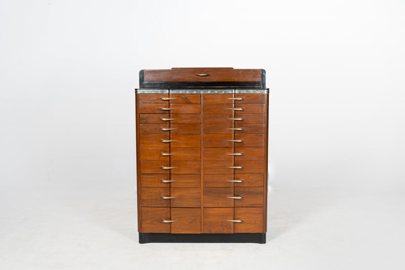 An Indian Art Deco File Cabinet