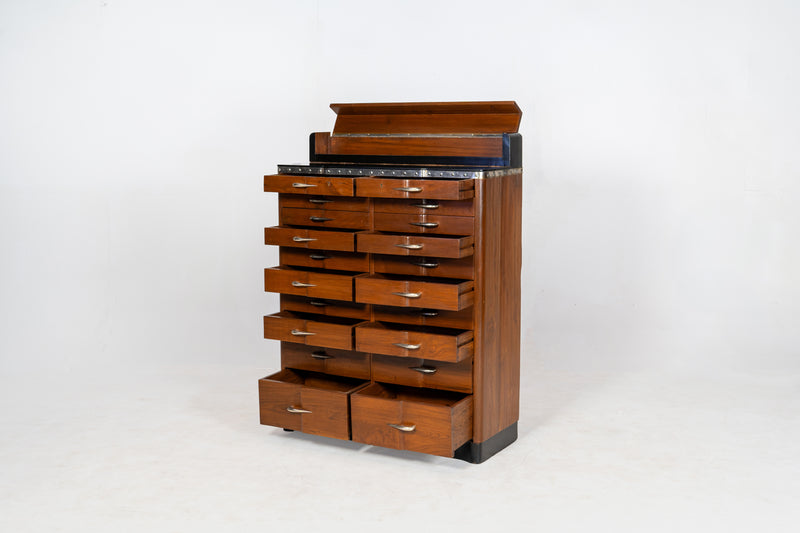 An Indian Art Deco File Cabinet