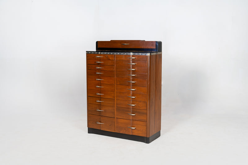 An Indian Art Deco File Cabinet