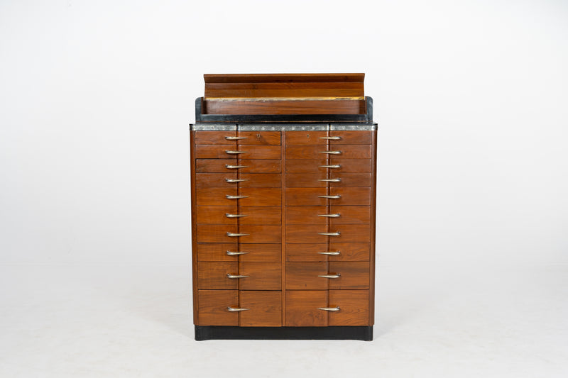 An Indian Art Deco File Cabinet
