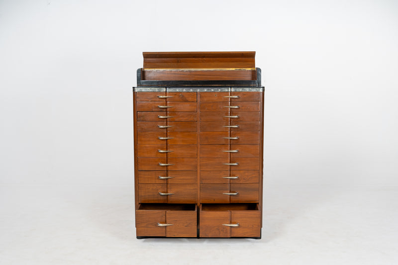 An Indian Art Deco File Cabinet