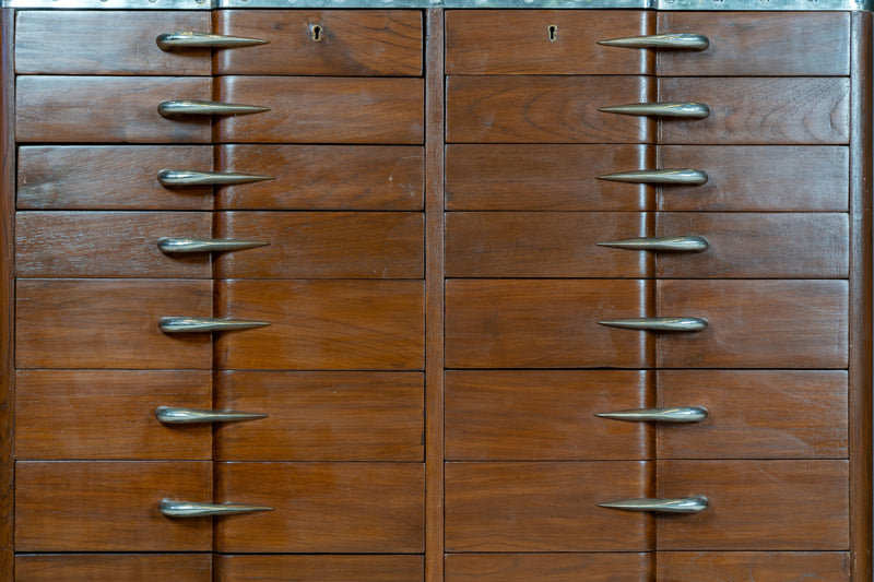 An Indian Art Deco File Cabinet