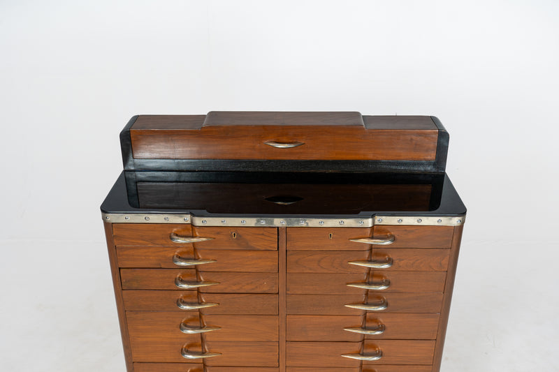 An Indian Art Deco File Cabinet