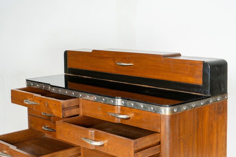 An Indian Art Deco File Cabinet