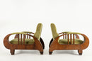 A Pair of Indian Art Deco Lounge Chairs