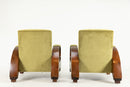 A Pair of Indian Art Deco Lounge Chairs
