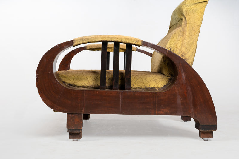 A Pair of Indian Art Deco Lounge Chairs