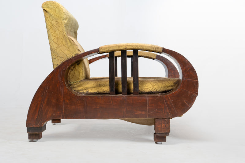A Pair of Indian Art Deco Lounge Chairs