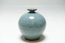 Porcelain Vase with Crackle Finish