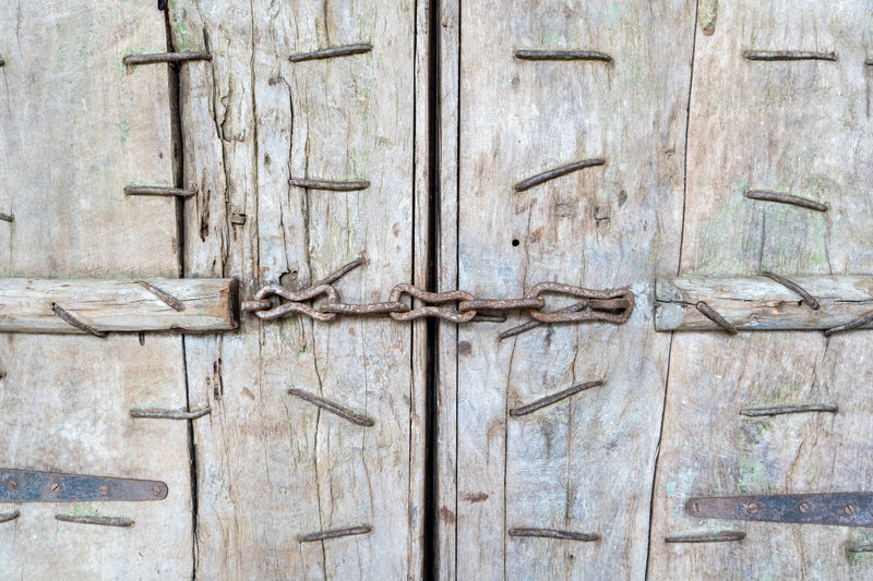 A Teak Indian Entrance Door