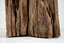 A Teakwood Tree Trunk Sculpture