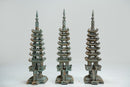 A Tall Chinese Bronze Pagoda