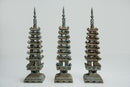 A Tall Chinese Bronze Pagoda