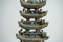 A Tall Chinese Bronze Pagoda