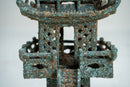 A Tall Chinese Bronze Pagoda