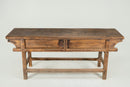 A Chinese Elm Wood Coffer Table