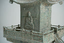 A Large Chinese Bronze Pagoda