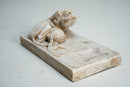 A Chinese Marble Ink Tray