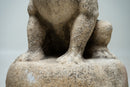 A Pair of Chinese Limestone Miniature Foo Dogs